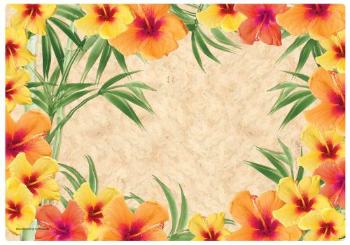 Hibiscus Print Placemat