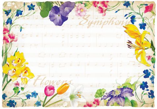 Symphony Flowers Print Placemat