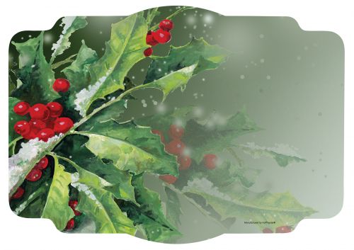 Holly Greetings Print Placemat