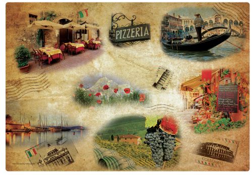Tour of Italy Print Placemat