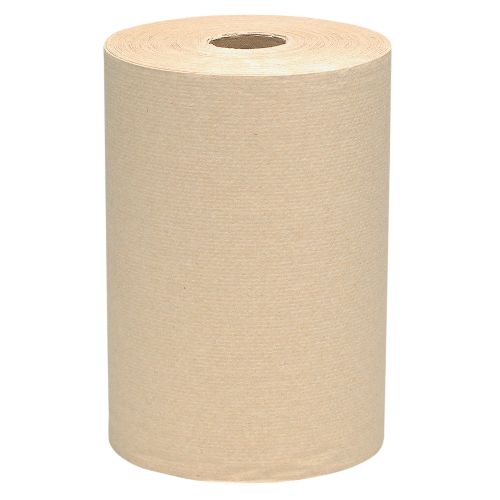 Scott Essential Hard Roll Paper Towels (32848), 1-Ply, Natural, 2.0" Core, 800'/Roll, 6 Rolls/Case, 4,800'/Case