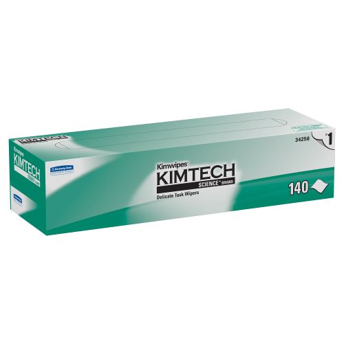 Kimwipes Delicate Task Kimtech Science Wipers (34256), White, 1-PLY, 15 Pop-Up Boxes/Case, 140 Sheets/Box, 2,100 Sheets/Case