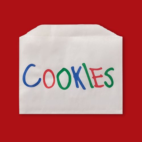 Fischer Stock Printed Large Cookie Bags 5 1/2 x 1 x 4