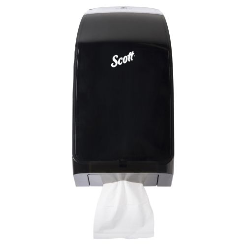 Scott Control MOD Hygienic Bathroom Tissue Dispenser (39728), 7.0" x 5.725" x 13.339", For Scott Control & Cottonelle Toilet Paper, Black, 1/Case