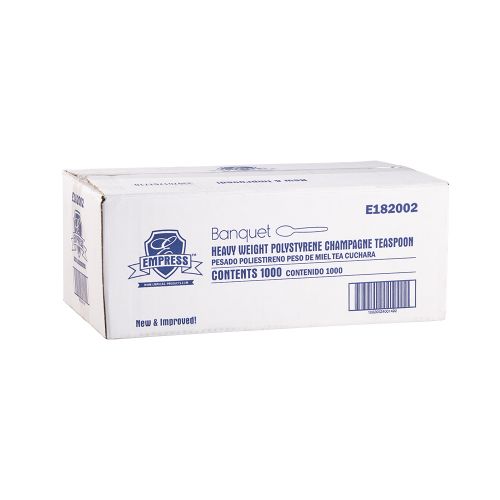 Empress Heavy Weight Teaspoon Polystyrene Champagne Dense Pack Pack 1000 / cs