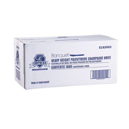 Empress Heavy Weight Knife Polystyrene Champagne Dense Pack Pack 1000 / cs