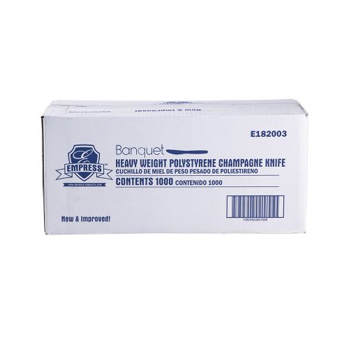 Empress Heavy Weight Knife Polystyrene Champagne Dense Pack Pack 1000 / cs