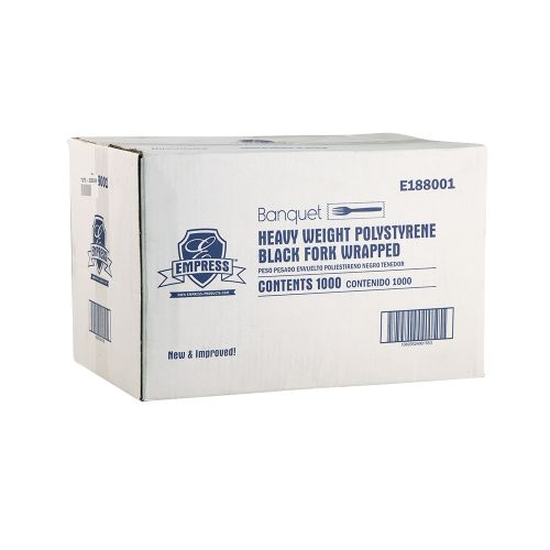 Empress Heavy Weight Fork PS Black Wrapped Pack 1000 / cs
