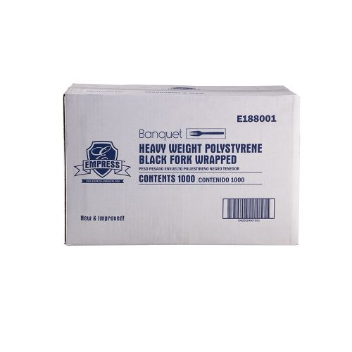 Empress Heavy Weight Fork PS Black Wrapped Pack 1000 / cs