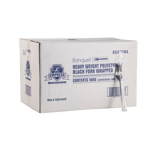 Empress Heavy Weight Fork PS Black Wrapped Pack 1000 / cs