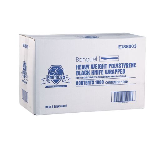 Empress Heavy Weight Knife PS Black Wrapped Pack 1000 / cs