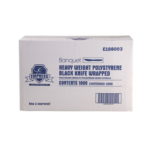 Empress Heavy Weight Knife PS Black Wrapped Pack 1000 / cs