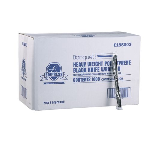 Empress Heavy Weight Knife PS Black Wrapped Pack 1000 / cs