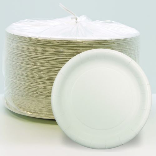 Aspen Ultra Coated Paper Plates 16Pt 7 White Pack 250 / Case