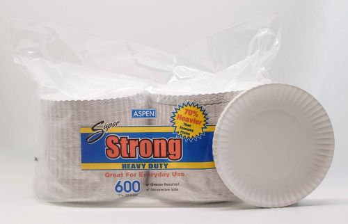 Aspen Super Strong 15PT Plate 9 White Coated Pack 600 / Case