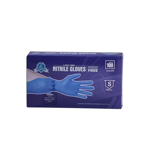 Empress Nitrile Gloves Blue Powder Free Small Pack 10 / 100 cs
