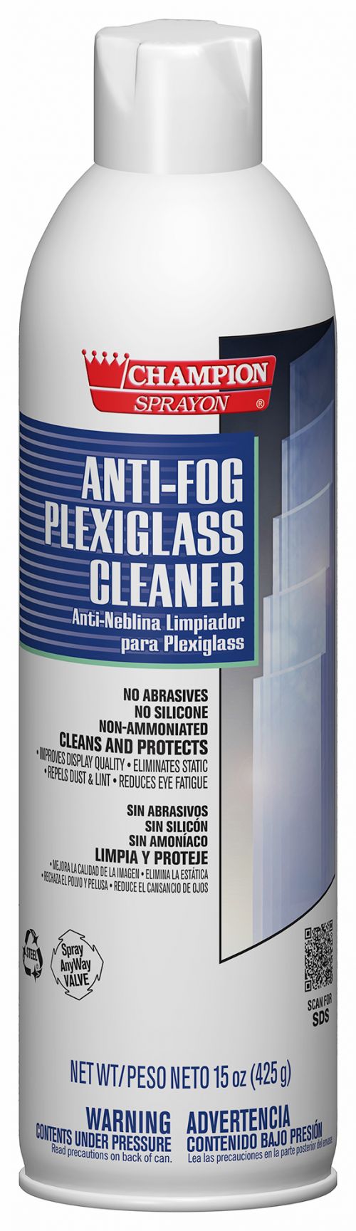 Aerosol Anti-Fog Plexiglass