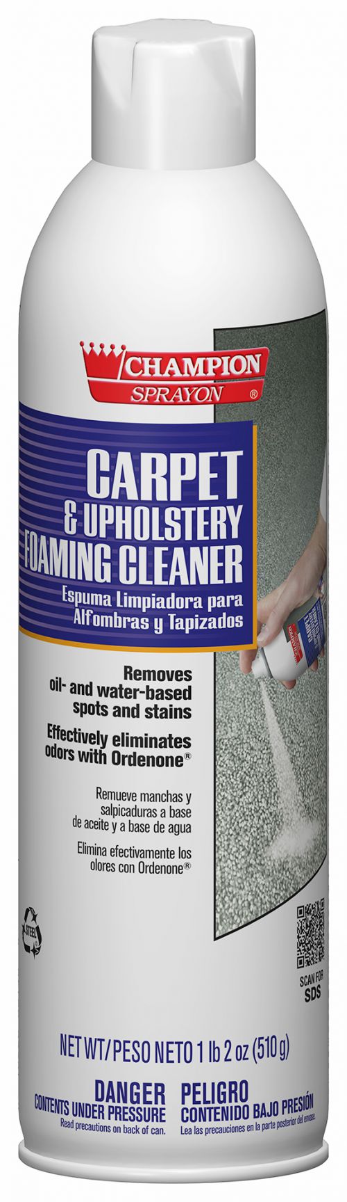 Chase Carpet & Upholstery Foaming Cleaner Pack 12/18oz