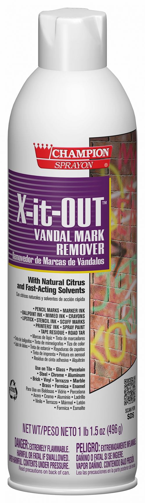 Chase Aerosol X-IT OUT Vandal Mark Remover Pack 12/17.5o