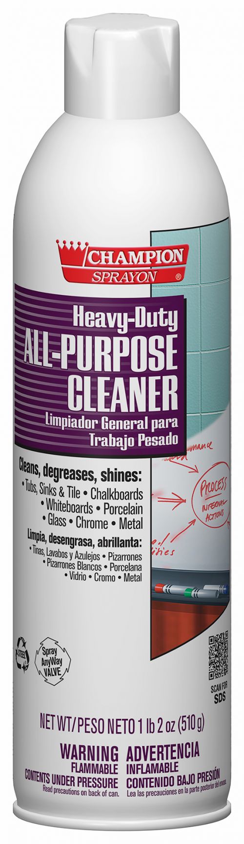 Chase Aerosol Foam Cleaner All-Purpose Heavy Duty Pack 12/18oz