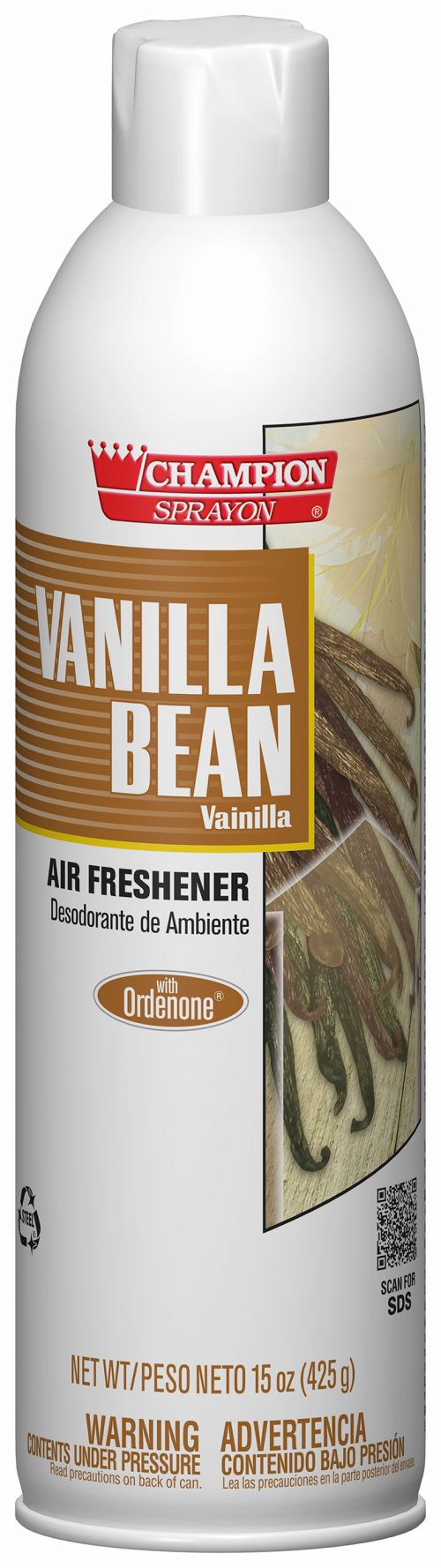 Chase Aerosol Air Freshener Vanilla Bean Pack 12/15oz