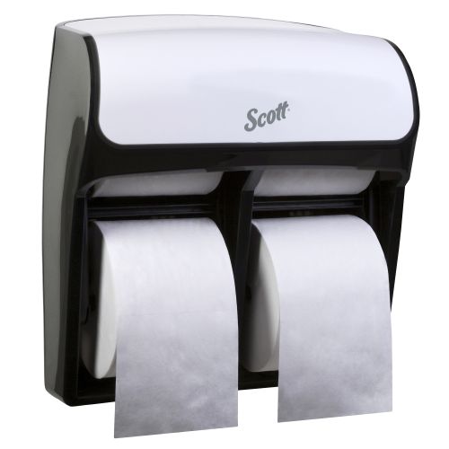 Scott Pro MOD High Capacity SRB Bath Tissue Dispenser, 12.75" x 6.3125" x 11.25", For 4 Scott & Cottonelle Toilet Paper Standard Rolls, White, 1/Case