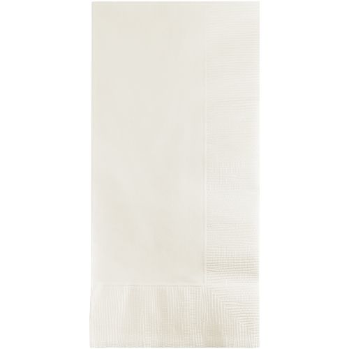 1/8 Fold 2-Ply Dinner Napkins 16''x16'', Pack, White (100 Per Pack, 6 Packs)