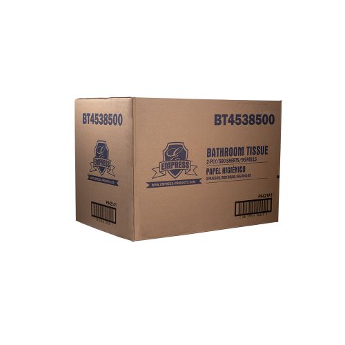 Empress Bath Tissue 4.5 X 3.75 2Ply 500 Sheets White Pack 96 Rolls