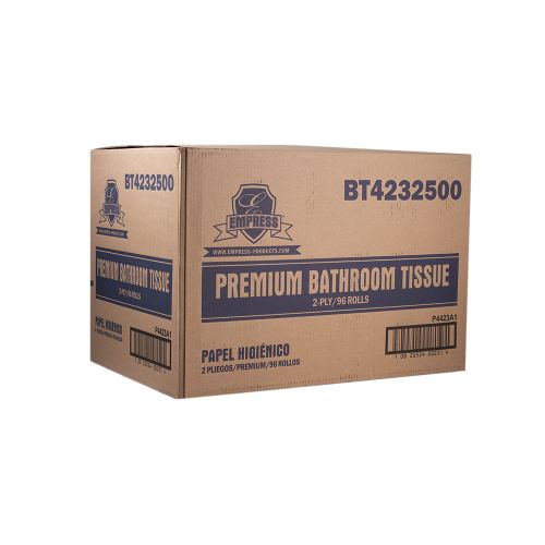 Empress Bath Tissue Premium Virgin 4.25 X 3.25 2Ply White Pack 96 Rolls