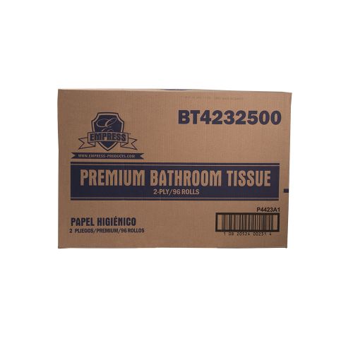 Empress Bath Tissue Premium Virgin 4.25 X 3.25 2Ply White Pack 96 Rolls