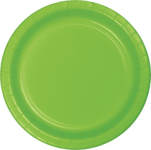 7" ROUND PLATE FRESH LIME