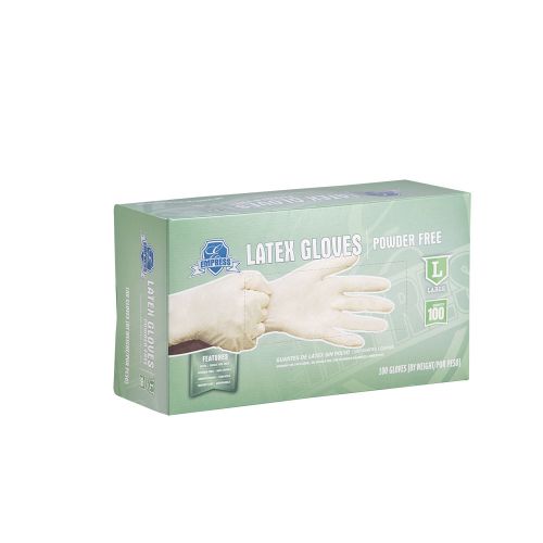 Empress Latex Gloves Powder Free Large Pack 10 / 100 cs