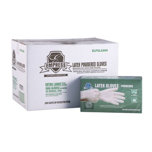 Empress Latex Gloves Powdered Extra Large Pack 10 / 100 cs
