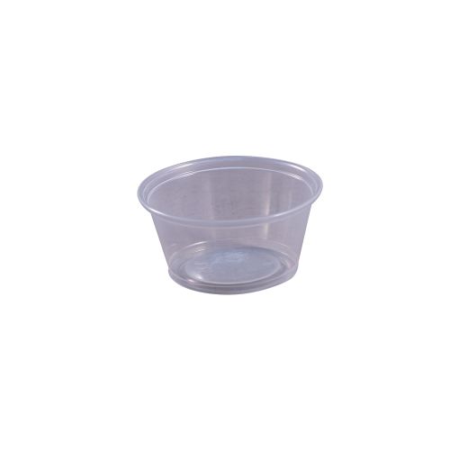 Empress Plastic Portion Cup 3.25oz Clear Pack 50 / 50 cs