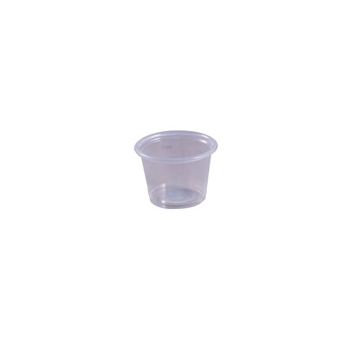 Choice 1 oz. Clear Plastic Souffle Cup / Portion Cup - 2500/Case