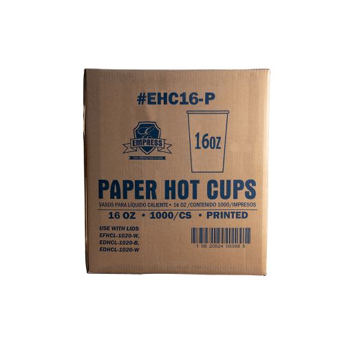Empress Paper Hot Cup 16oz Stock Print Pack 20 / 50 cs