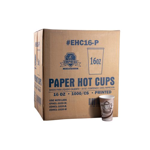 Empress Paper Hot Cup 16oz Stock Print Pack 20 / 50 cs