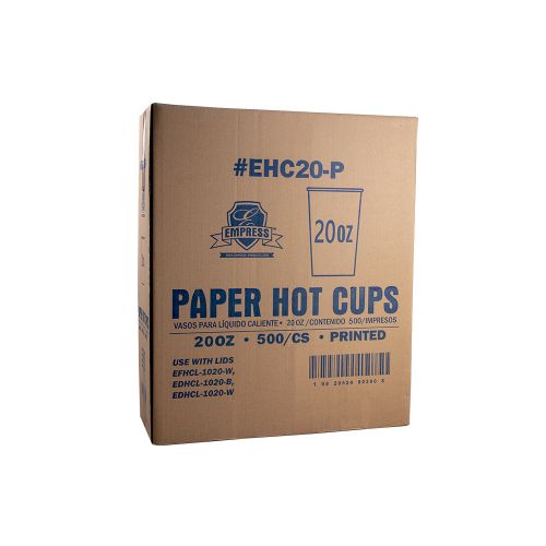 Empress Paper Hot Cup 20oz Stock Print Pack 10 / 50 cs