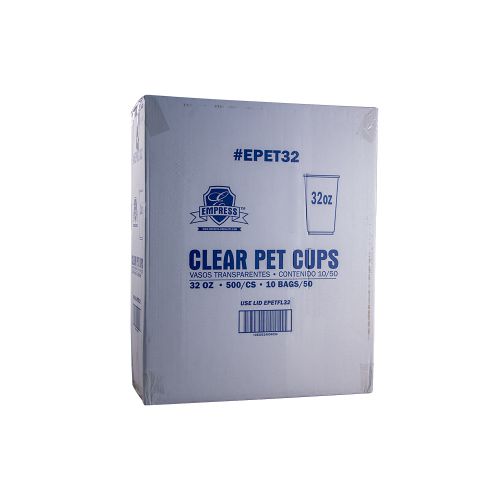 Empress PET Clear Cup 32oz Pack 10 / 50 cs