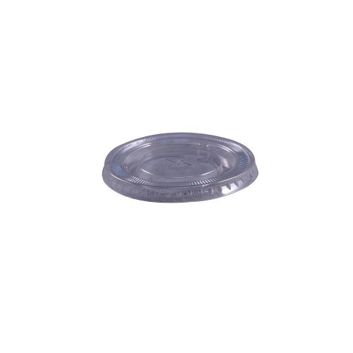 Empress Flat Straw Slot Lid Fits 10oz PET Cups Pack 20 / 100 cs
