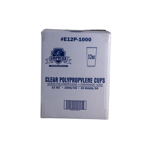 Empress Polypro Cup 12oz Clear Pack 20 / 50 cs