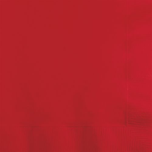 3Ply Bev Napkin Classic Red