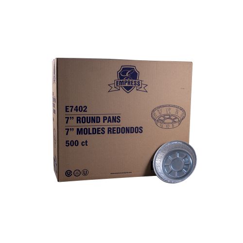 Empress Round Foil Pan 7 Pack 500 / cs