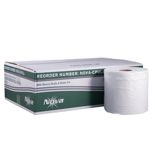 2-Ply Centerpull Paper Towel Roll, 600 Sheets, White (6 Rolls)