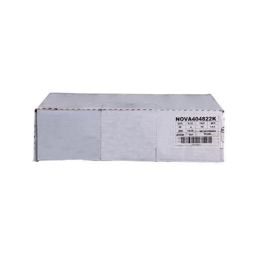45 Gal. High Density Interleaved Can Liner 40''x46'' 90 lb. Dry Cap., Black (25 Per Roll, 6 Rolls)