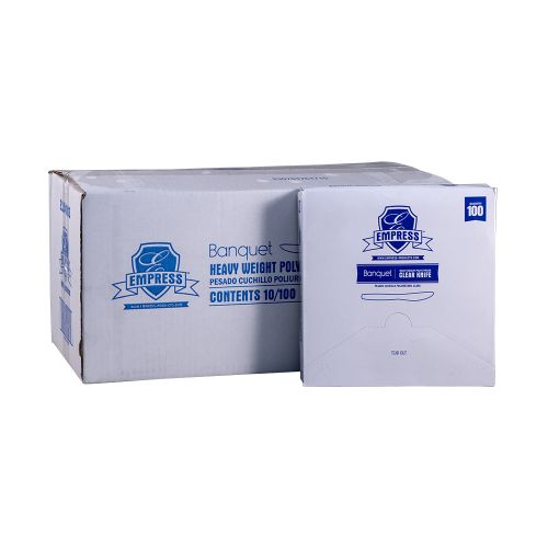 Empress Banquet Heavy Weight Knife PS Clear Boxed Pack 10 / 100 cs