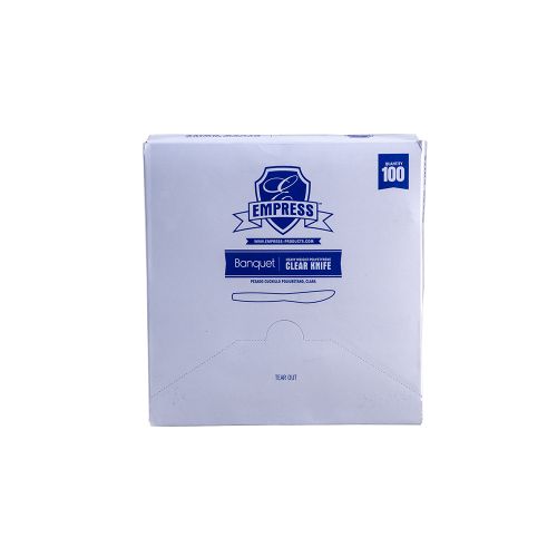 Empress Banquet Heavy Weight Knife PS Clear Boxed Pack 10 / 100 cs