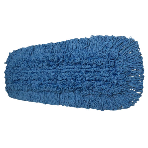 5" X 24" BLUE MICROFIBER DUST MOP- CUT END - TIE-LESS 