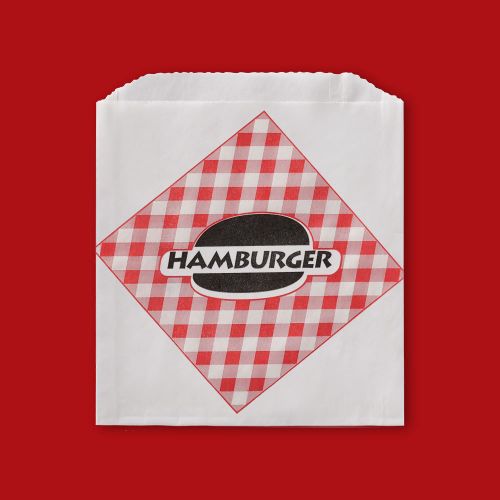 Fischer Grease Resistant Hamburger Bag 6 x 3/4 x 6 1/2