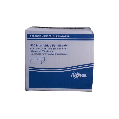 Nova 12" X 10 3/4" Foil Pop Up Sheets Pack 6 / 500 cs